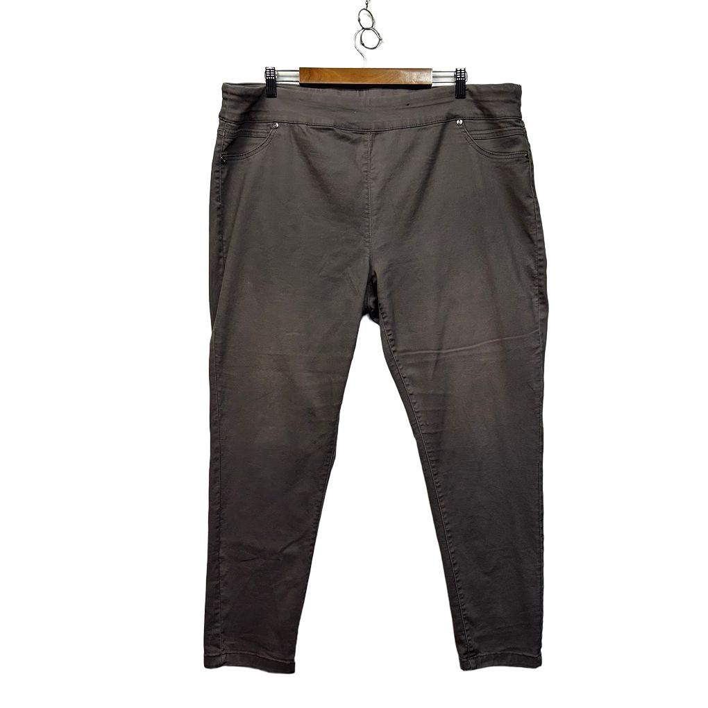 Millers Grey Plus Size Cotton Pants - Size 22 (fault)