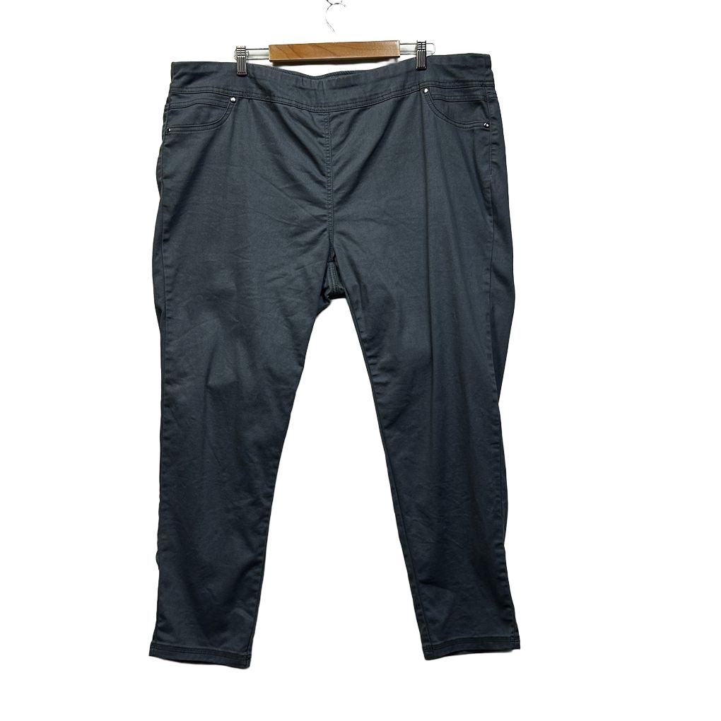 Millers Grey Plus Size Cotton Pull On Pants - Size 22