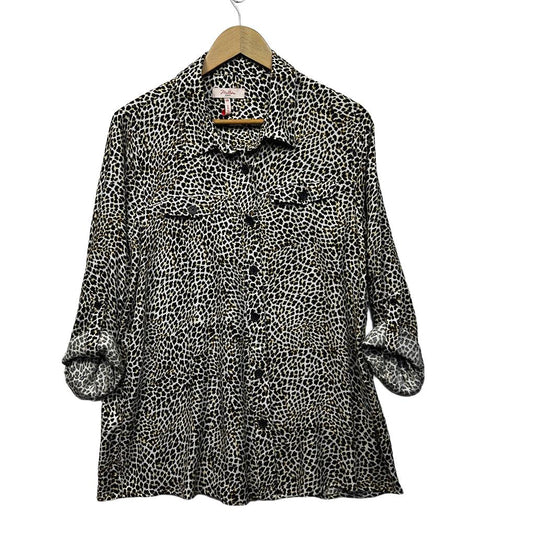 Millers Leopard Print Shirt - Size 14
