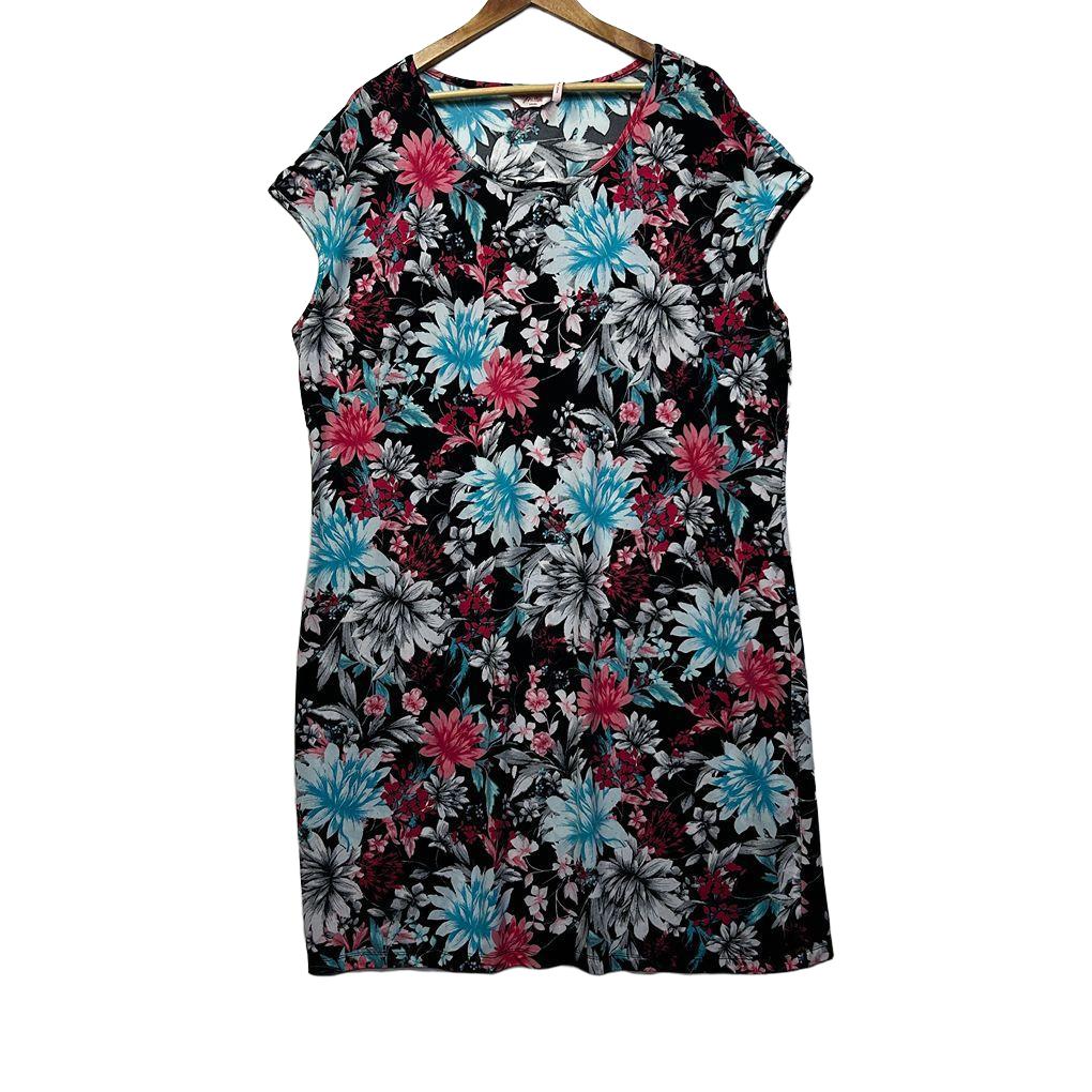 Millers Multicoloured Cap Sleeve Floral Dress - Size 22