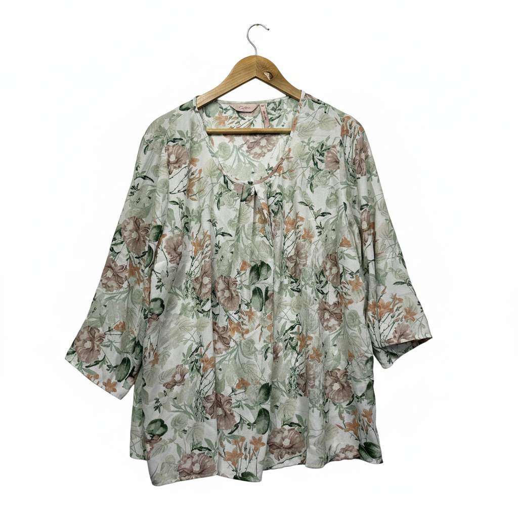 Millers Multicoloured Floral Long Sleeve Top  - Size 20
