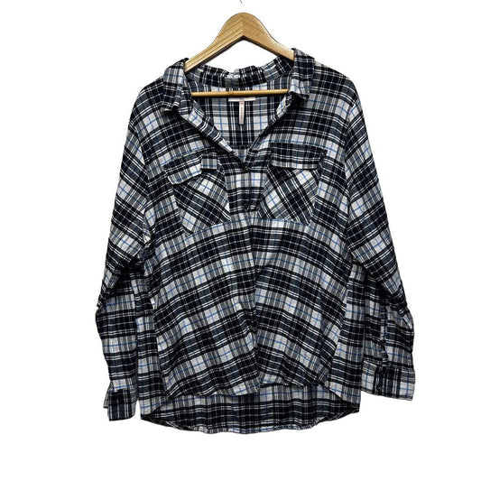Millers Navy Cotton Shirt - Size 22