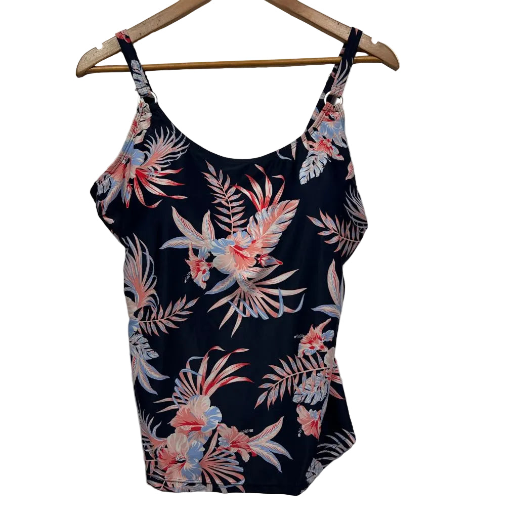 Millers Navy Floral Tankini - Size 16
