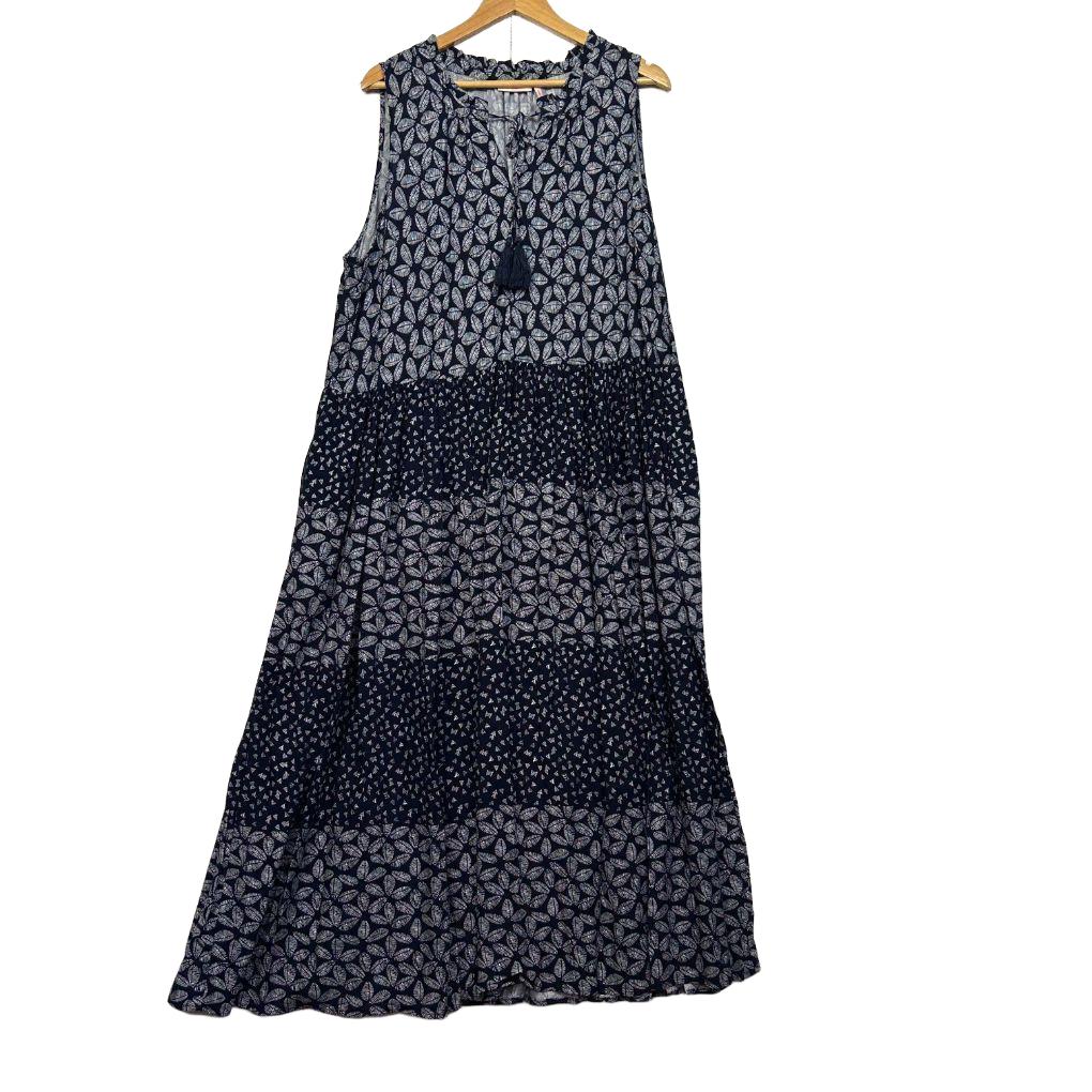 Millers Navy Maxi Dress - Size 18