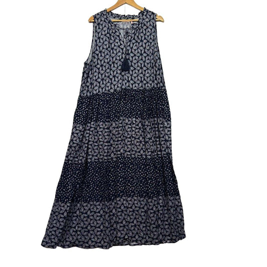 Millers Navy Maxi Dress - Size 18