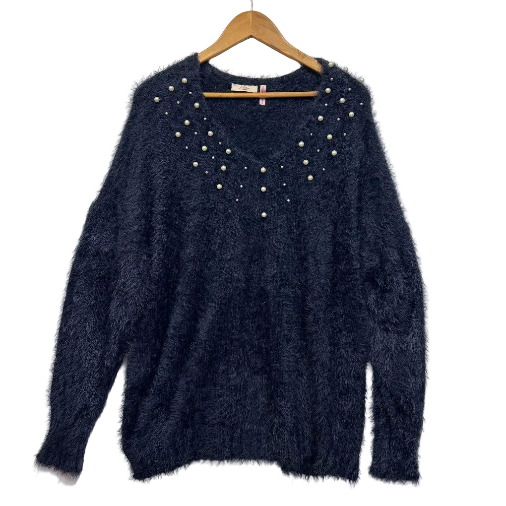 Millers Navy Pearl Jumper - Size XXL