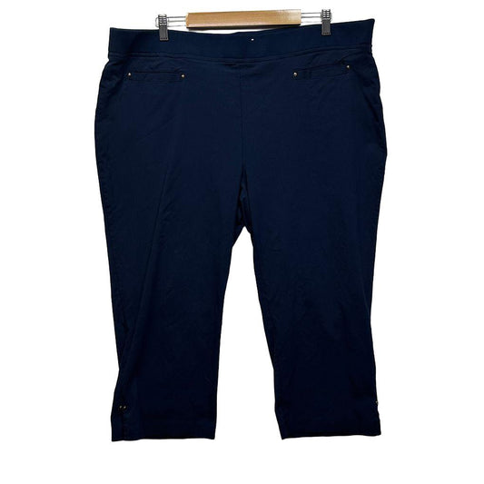 Millers Navy Plus Size Capri Cropped Pants - Size 22
