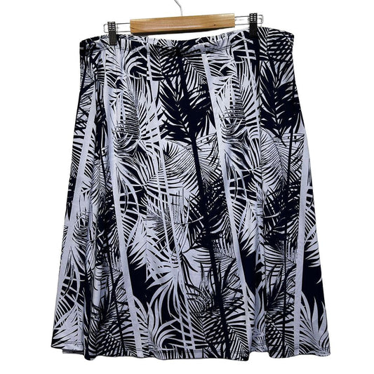 Millers Navy & White Skirt - Size 20