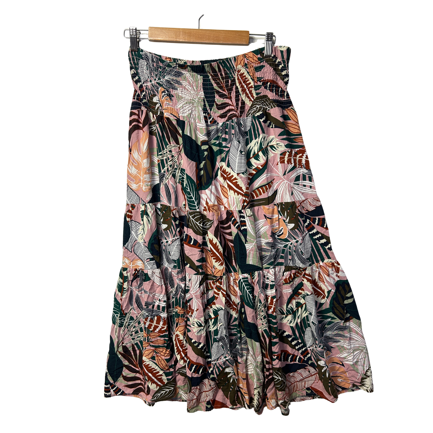 Millers Palm Print Maxi Skirt - Size M