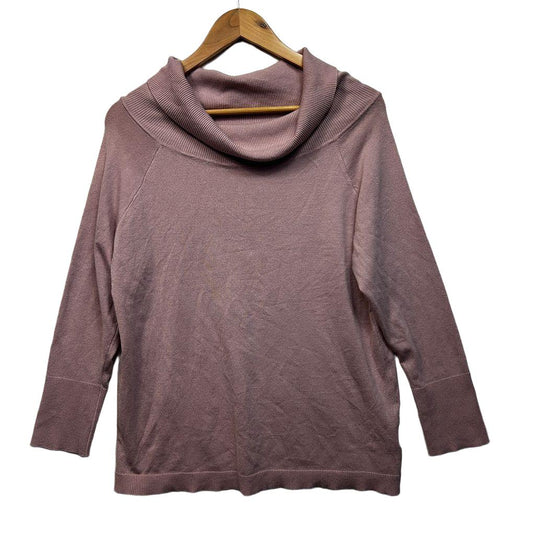 Millers Pink Cowl Neck Knit Jumper - Size XL