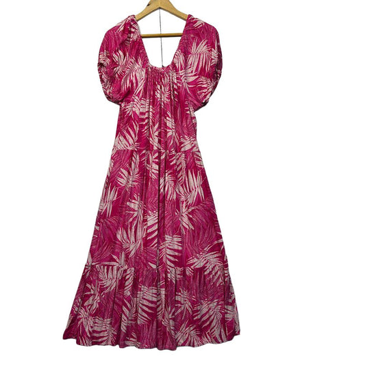 Millers Pink Floral Maxi Dress - Size 16