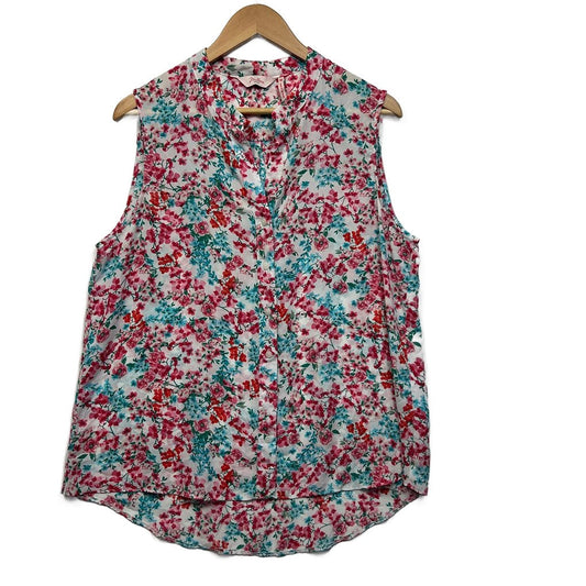 Millers Pink Floral Sleeveless Top - Size 16
