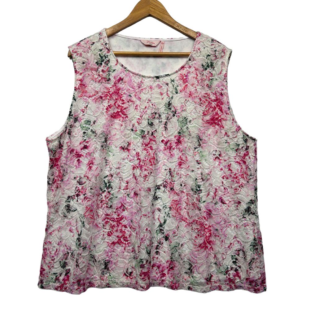 Millers Pink Floral Top - Size 22