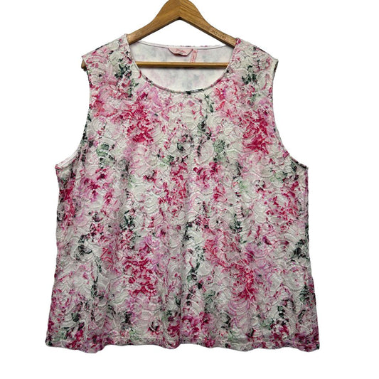 Millers Pink Floral Top - Size 22