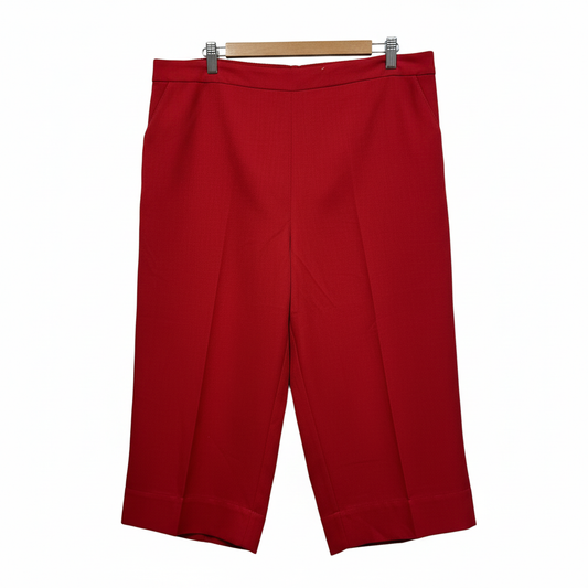 Millers Red Cropped Pants - Size 20
