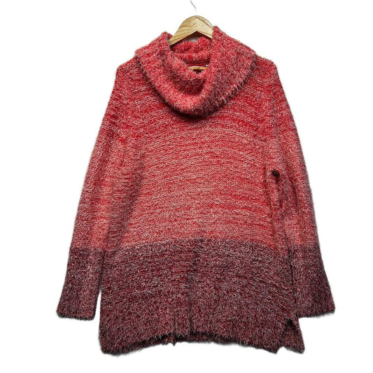 Millers Red Ombre Cowl Neck Jumper - Size XL