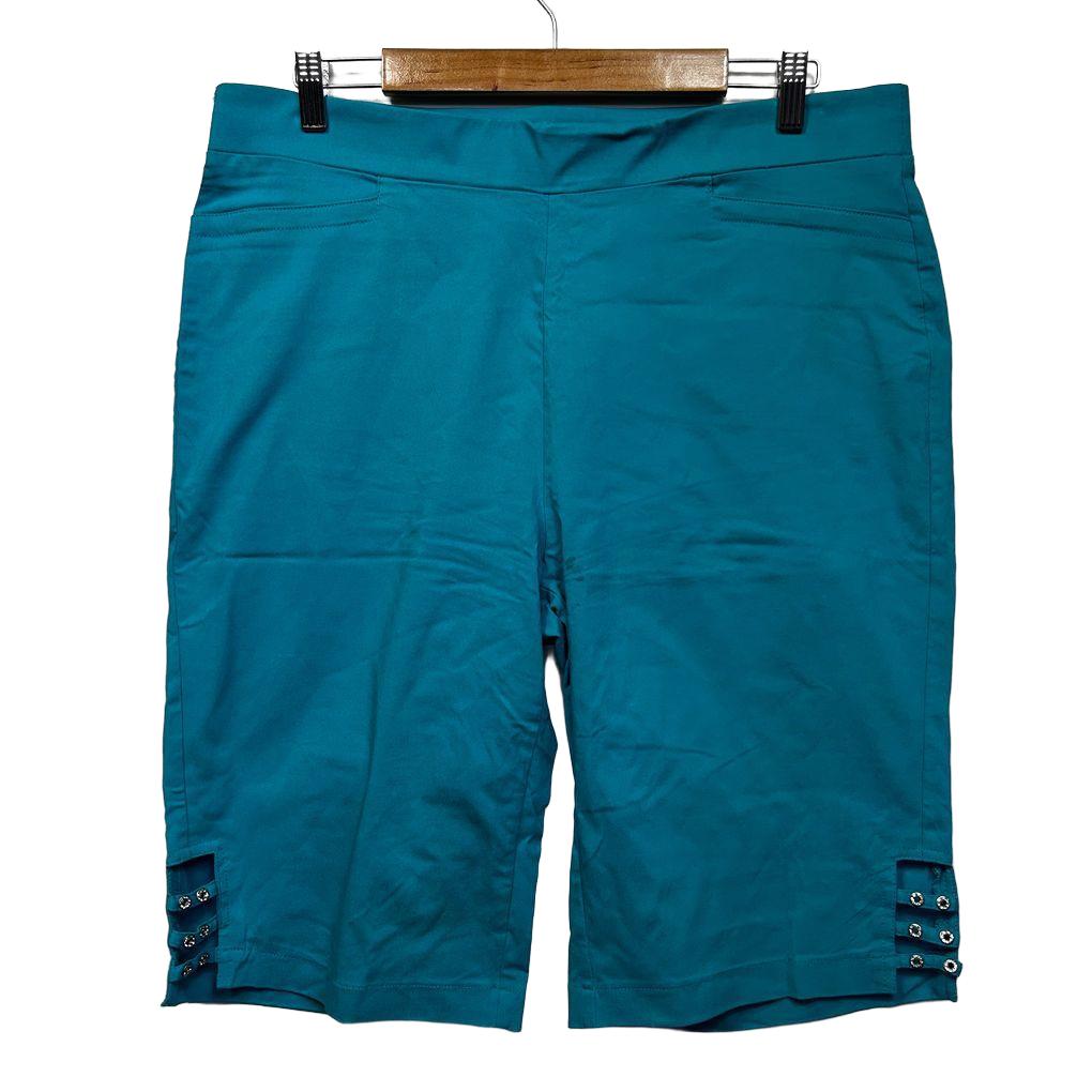 Millers Teal Plus Size Shorts - Size 18