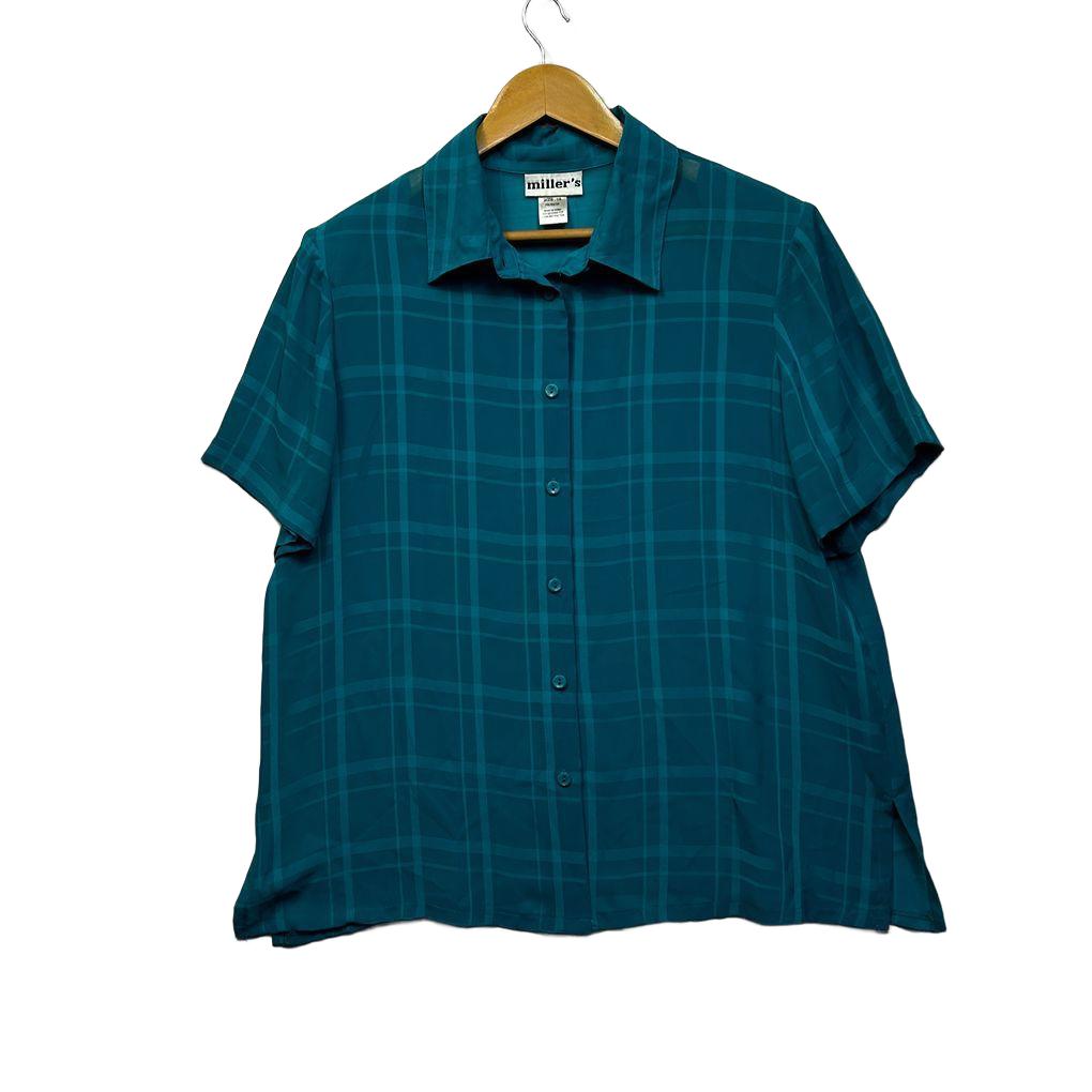 Millers Teal Shirt - Size 16