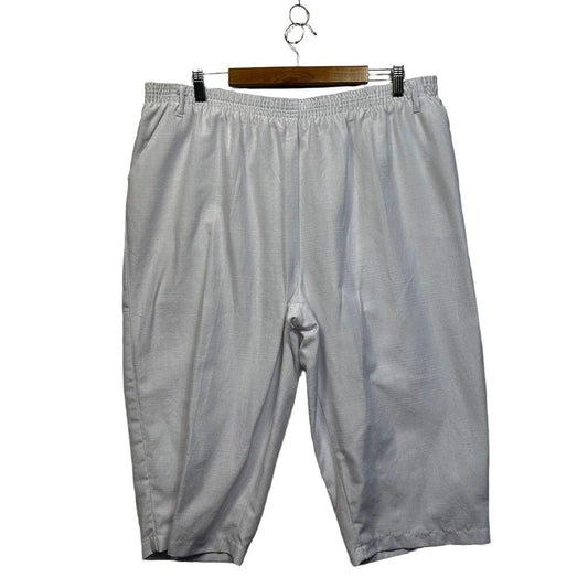 Millers White Plus Size Cropped Pants - Size 20
