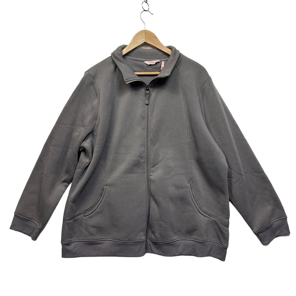 Millers Grey Full Zip Up Jumper Jacket - Size 22