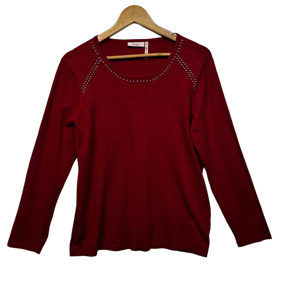 Millers Red Knit Top - Size XL