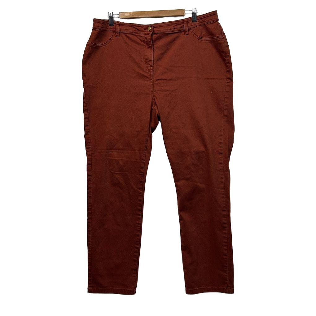 Millers Rust Cotton Pants - Size 18
