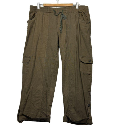 Missy Q Khaki Cargo Pants - Size 20