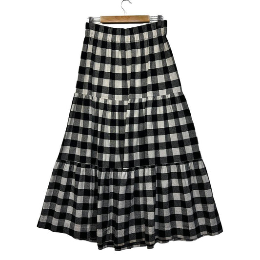 Mister Zimi Gingham Cotton Skirt - Size 14