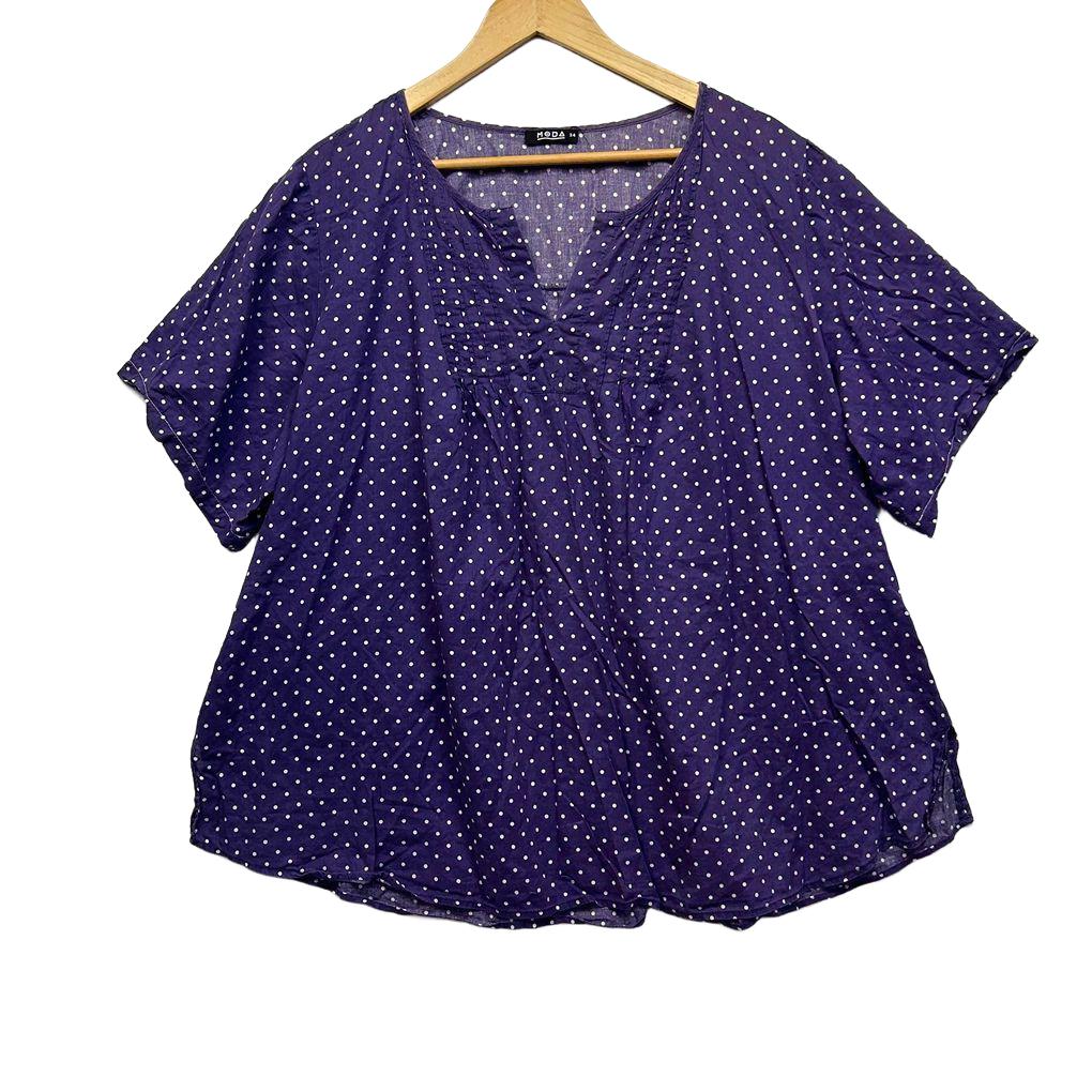 Moda Spot Cotton Top - Size 24