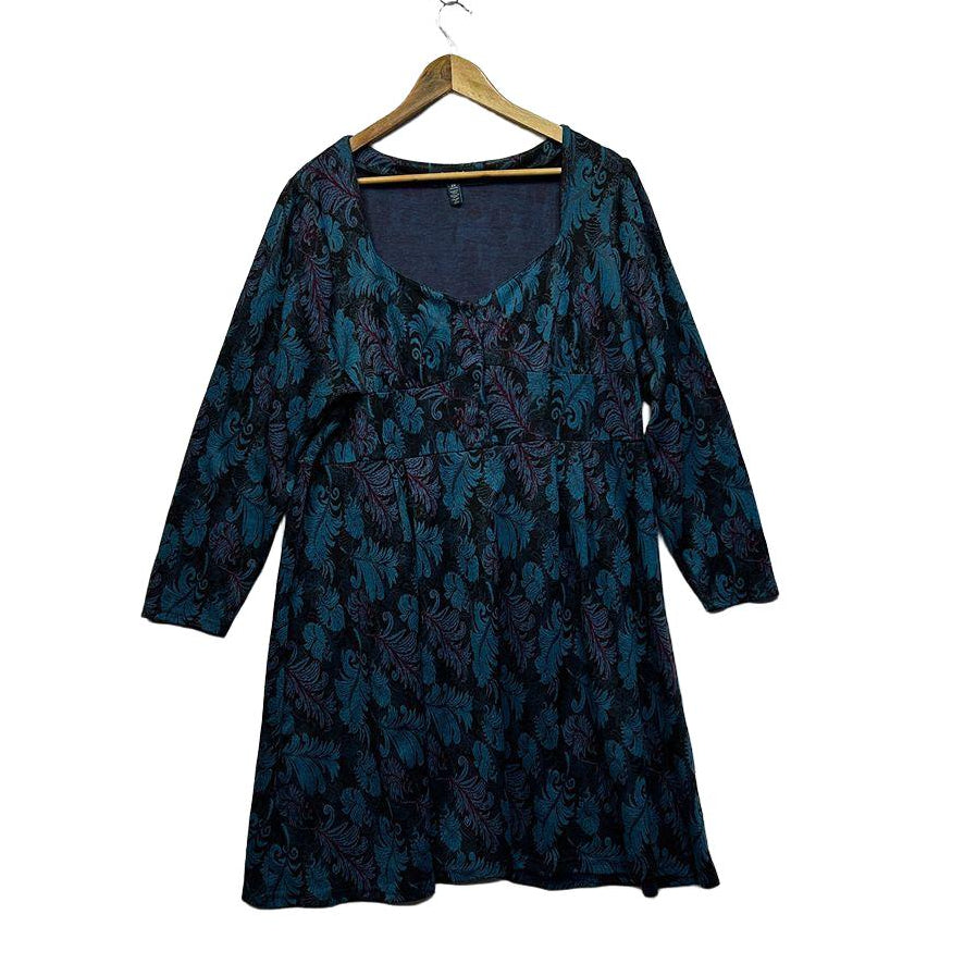 Modcloth Blue Plus Size Dress - Size 2X