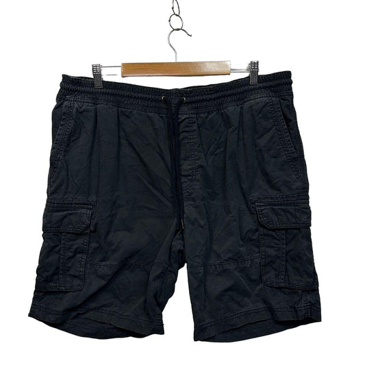 Mr Big Black Cotton Mens Cargo Shorts - Size 3XL