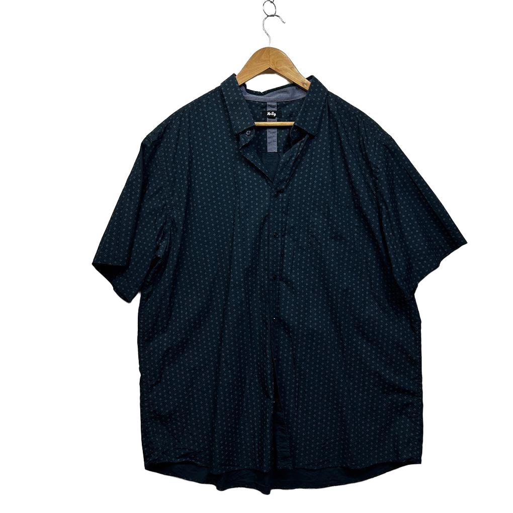 Mr Big Navy Cotton Mens Shirt - Size 4XL