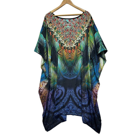 Multicoloured Kaftan Dress - One Size