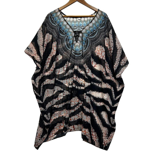 Multicoloured Kaftan Top - One Size