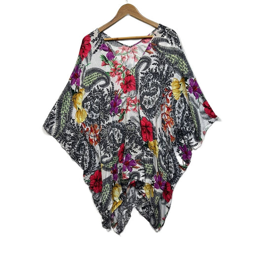 Multicoloured Paisley Kaftan - One Size 16/18/20