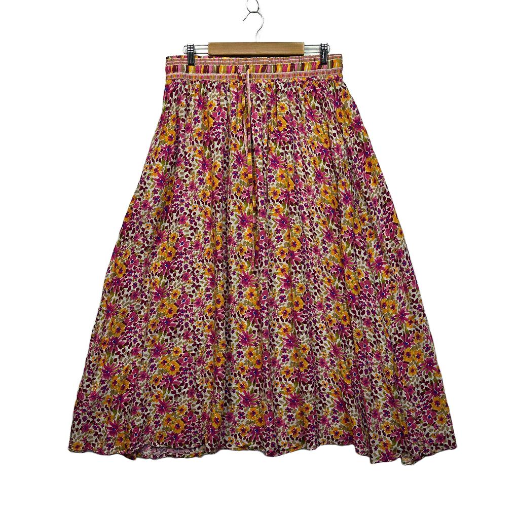 PQ Collection Multicoloured Floral Maxi Skirt - Size XXL