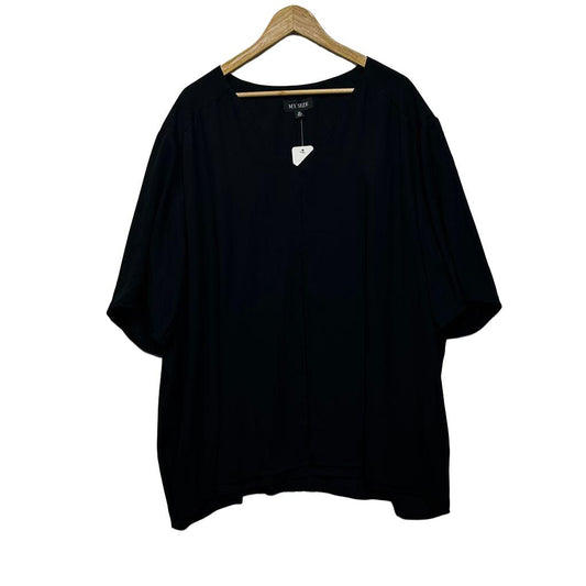 My Size Black Plus Size Top - Size XL/22 RRP 89.95