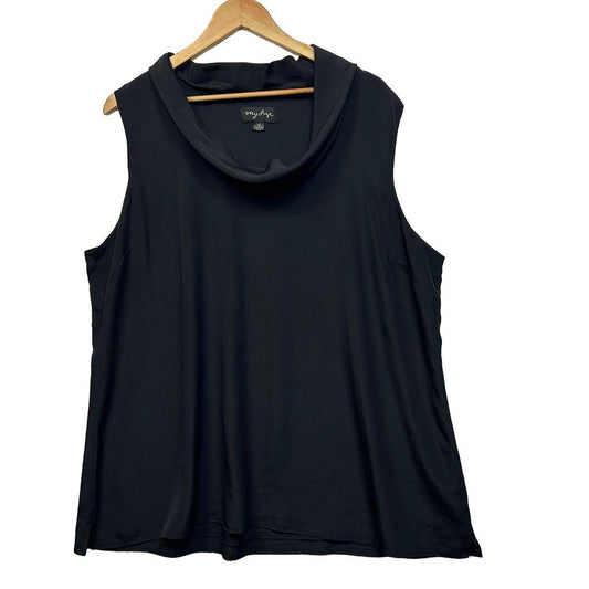 My Size Black Sleeveless Top - Size 18/M