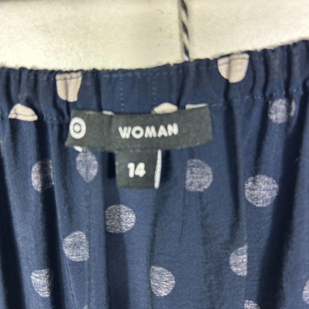 Target Navy Polka Dot Maxi Dress - Size 14