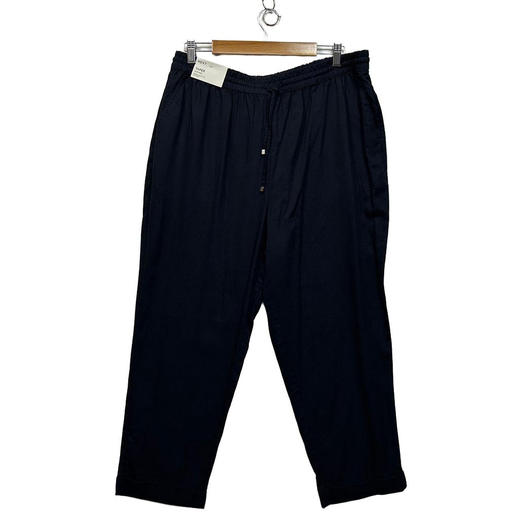 Next Navy Plus Size Linen Pants - Size 18R