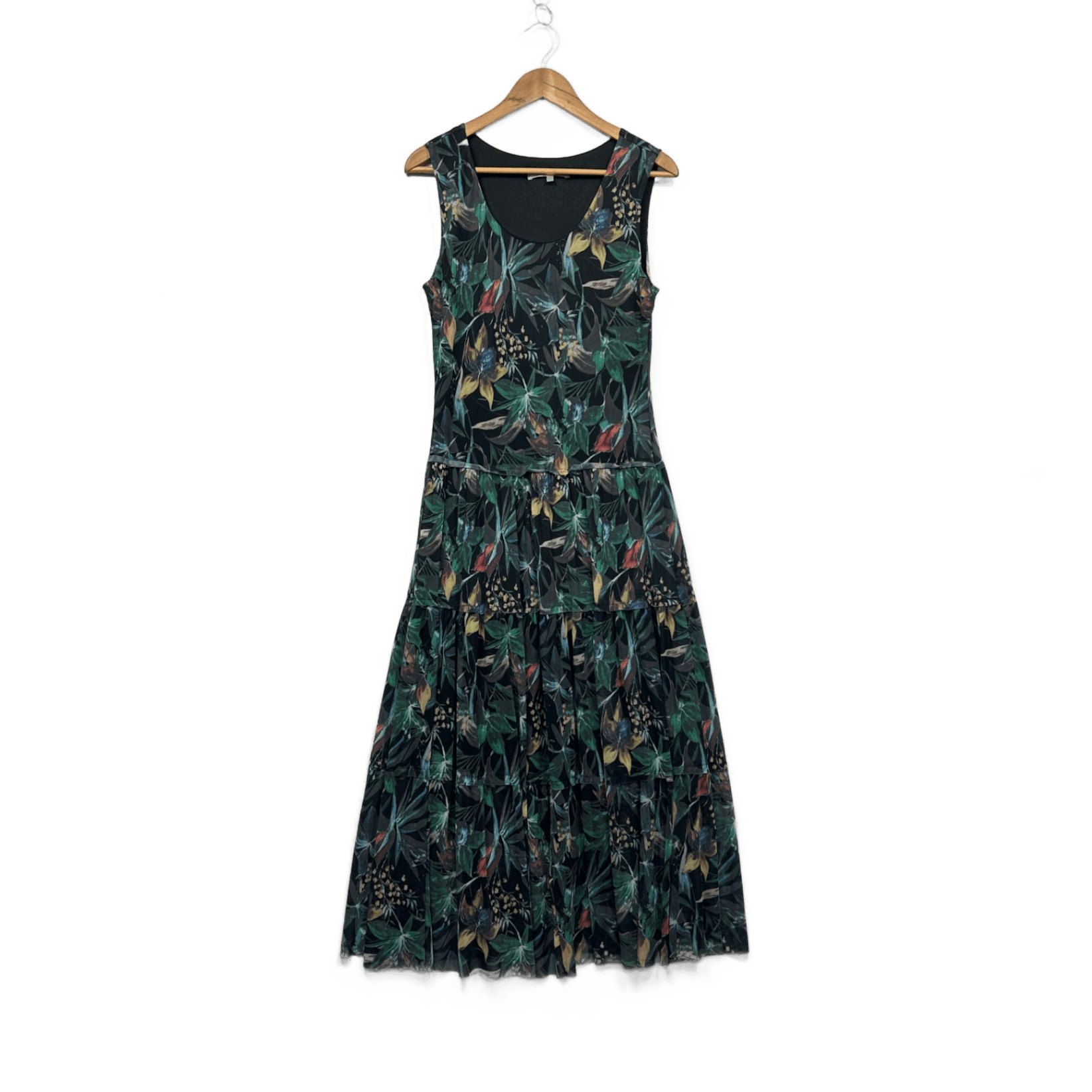 Noni B Multicoloured Sleeveless Tiered Floral Maxi Dress Size XL