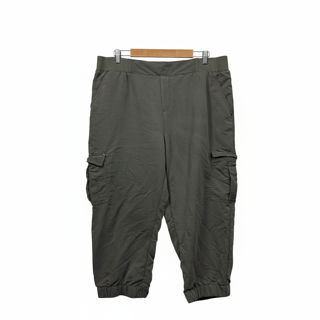 Now Olive Green Plus Size Cargo Pants - Size 18
