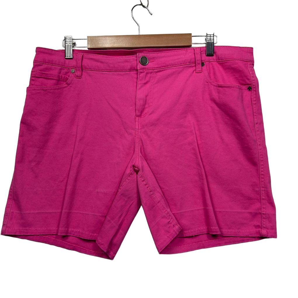 Now Pink Cotton Shorts - Size 18