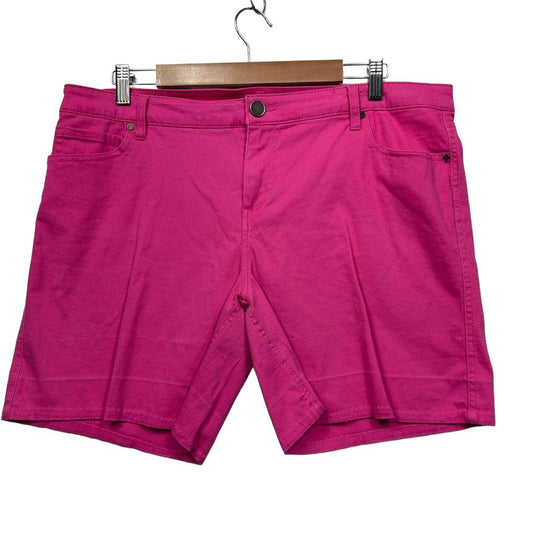 Now Pink Cotton Shorts - Size 18