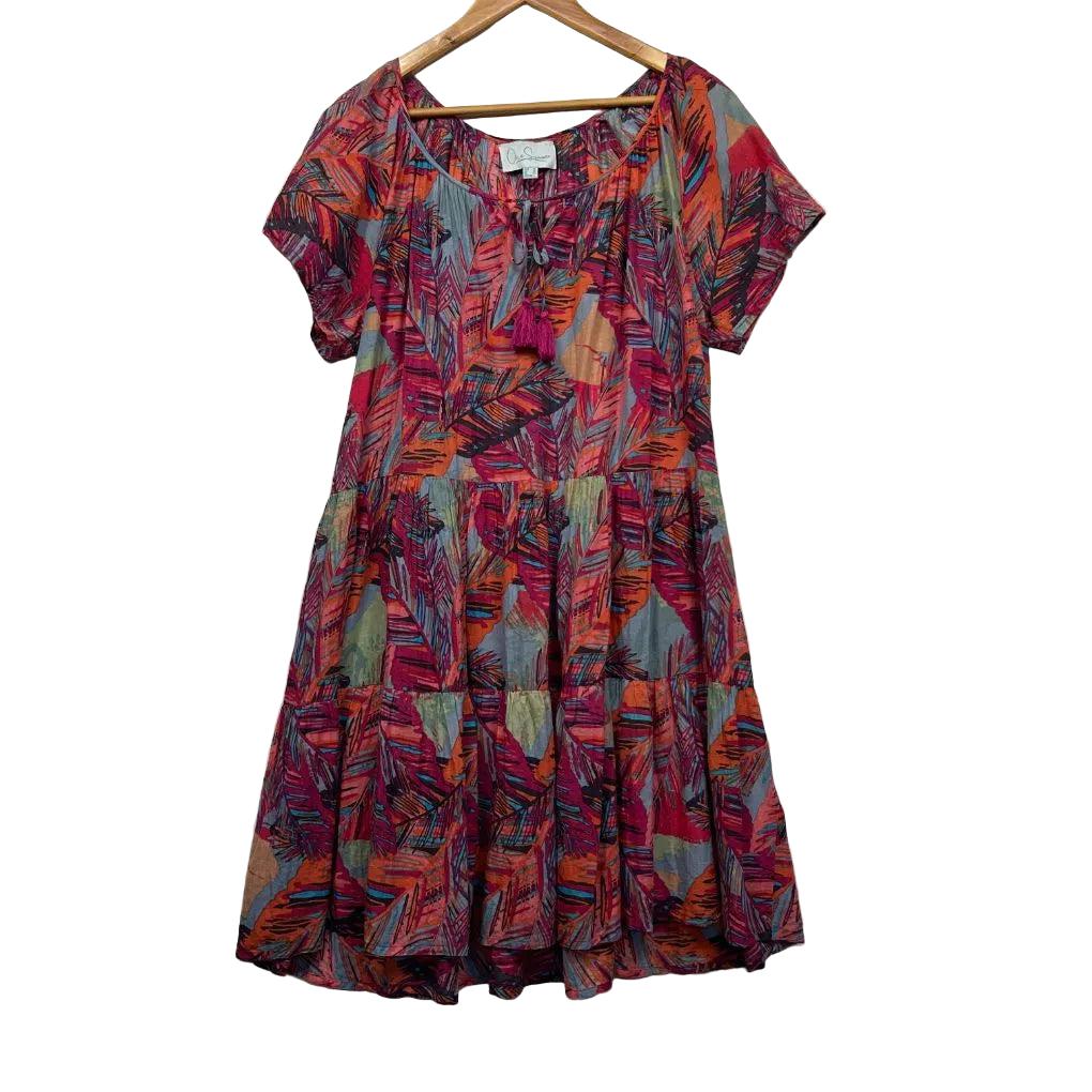 One Summer Multicoloured Cotton Dress - Size 16