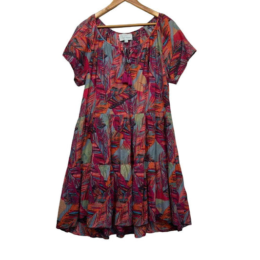 One Summer Multicoloured Cotton Dress - Size 16