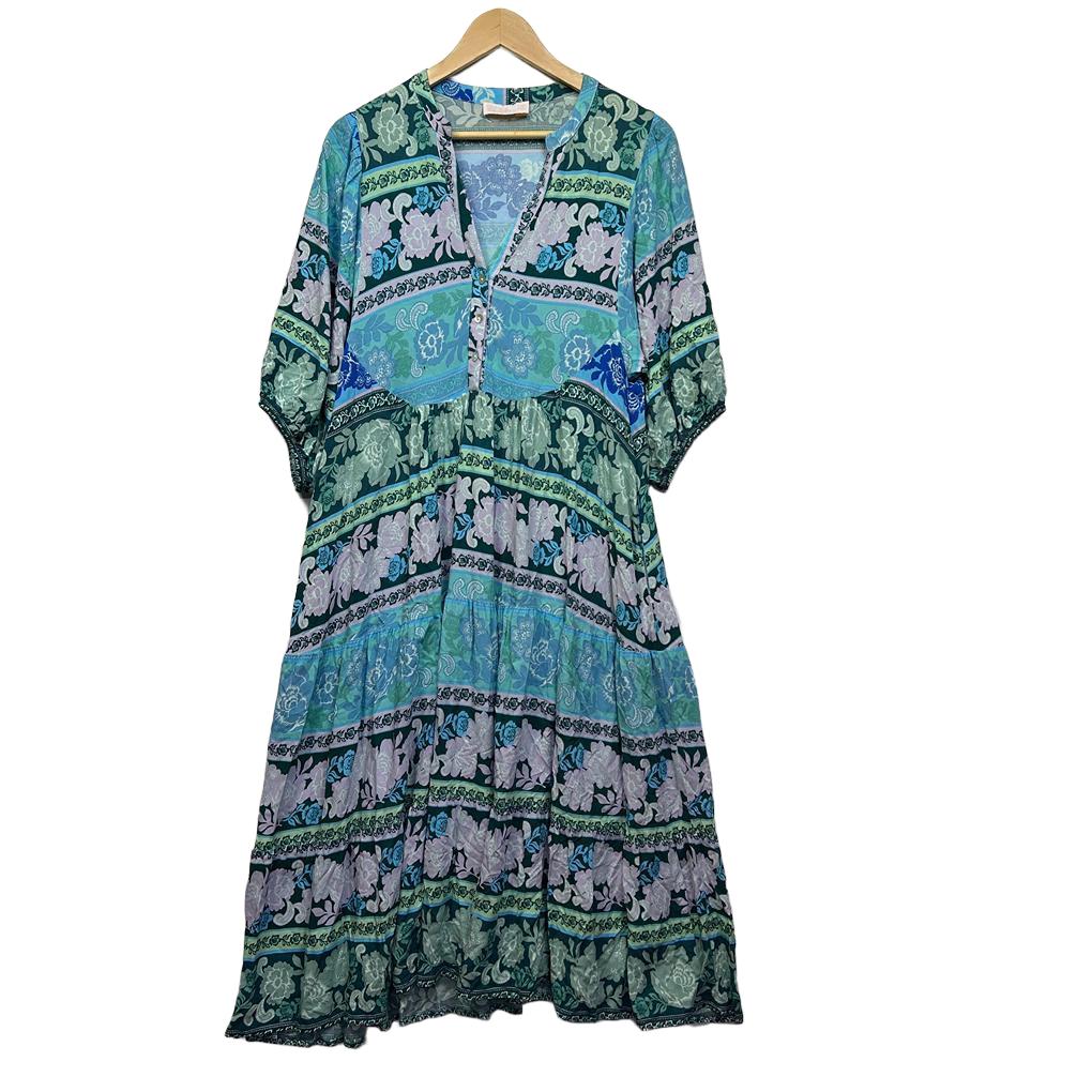 Orange Sherbet Boho Maxi Dress - Size 12