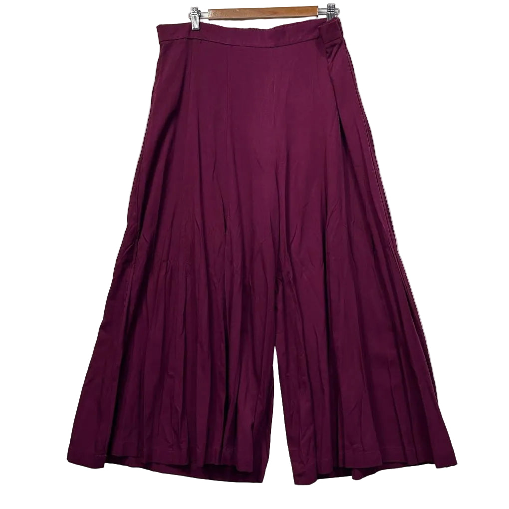 Orange Sherbet Maroon Wide Leg Palazzo Pants - Size 20