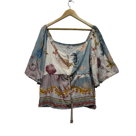 Orange Sherbet Multicoloured Plus Size Top - Size 20/22/26