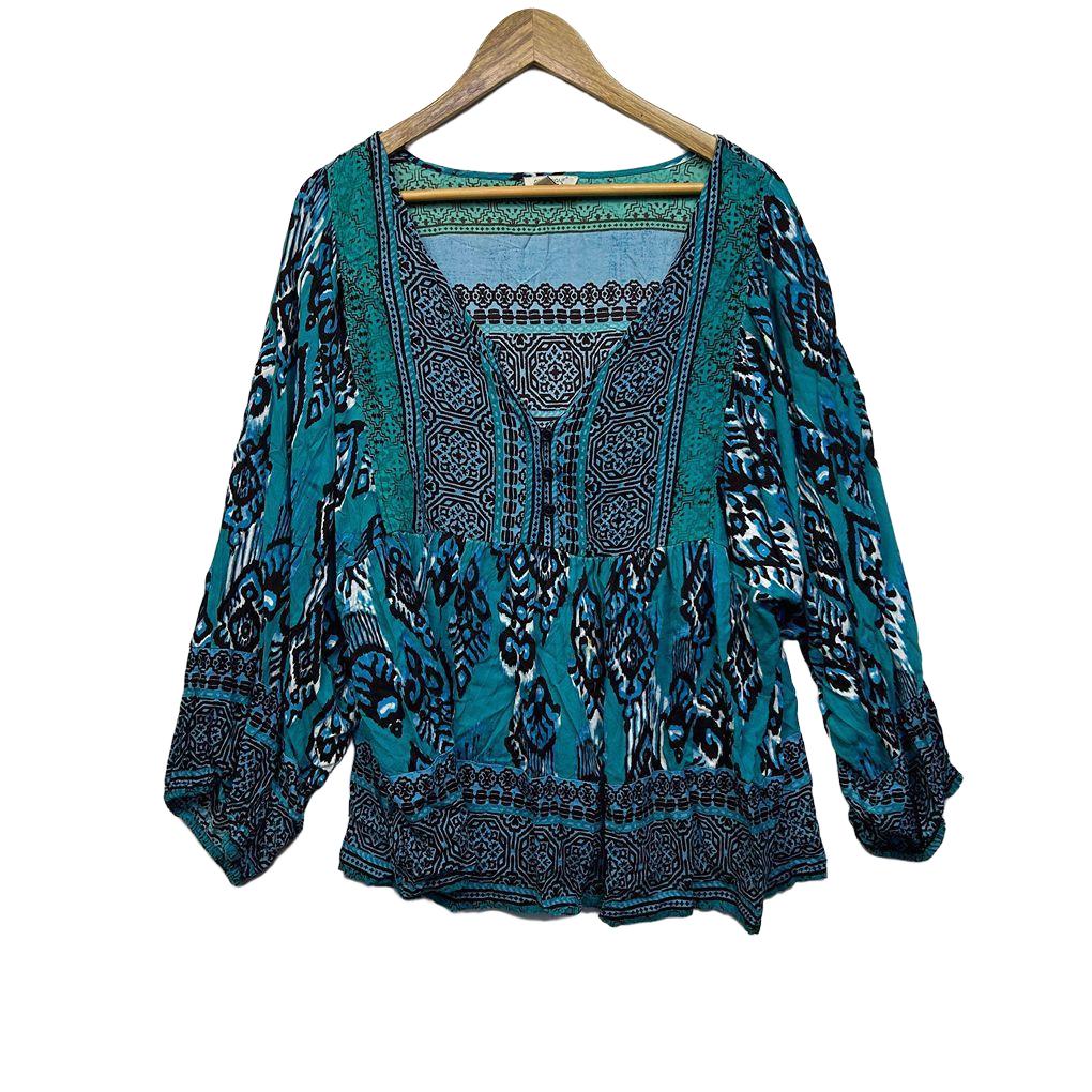 Orientique Teal Top - Size 20